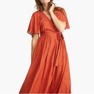 ABLE Loretta Wrap Dress Size Large